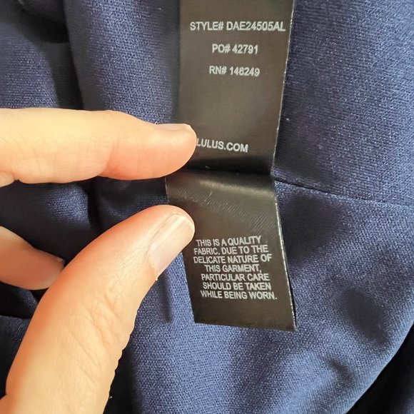 🔴 2 for $20 Lulus Call the Limo Blue Sequin Faux Wrap Bodycon Dress S - Picture 12 of 12